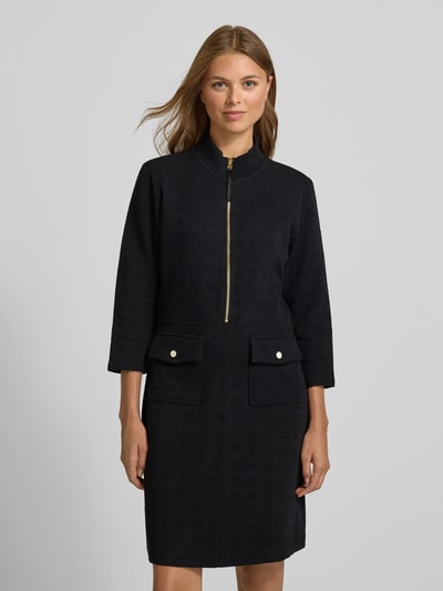 JOOP! Knielange jurk met korte ritssluiting, model 'Tariana' Zwart - 4