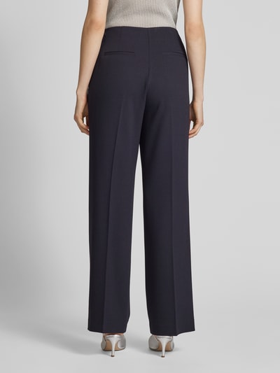 comma Wide leg pantalon met persplooien Marineblauw - 5