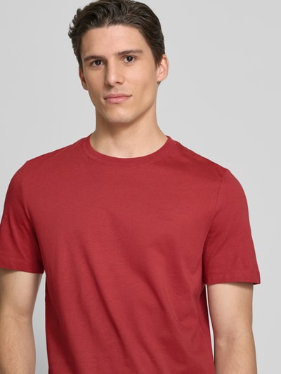 s.Oliver RED LABEL Regular Fit T-Shirt aus reiner Baumwolle mit Rundhalsausschnitt Rot 3