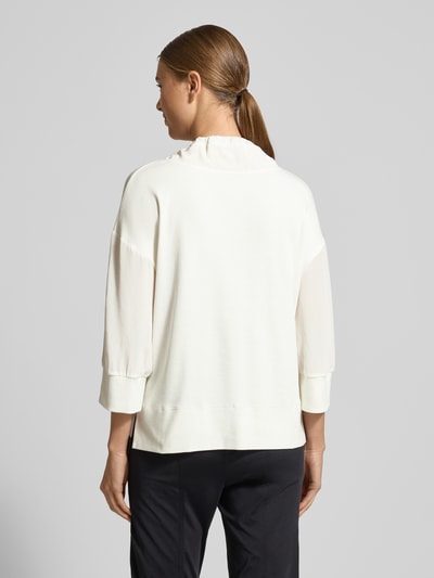 Marc Cain T-Shirt mit 3/4-Arm und Kapuze Weiss 5