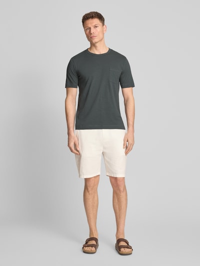 Marc O'Polo Regular Fit T-Shirt aus reiner Baumwolle Oliv 1