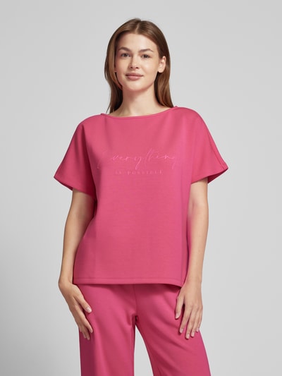 Christian Berg Woman T-Shirt mit Statement-Print Pink 4