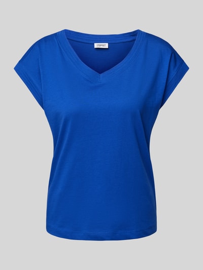Esprit T-shirt met kapmouwen Koningsblauw - 2