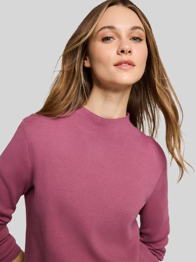 Tom Tailor Denim Sweter z golfem typu mock neck Mocnoróżowy 3