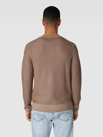 JOOP! Collection Sweter z dzianiny z żywej wełny model ‘Willon’ Beżowy 5
