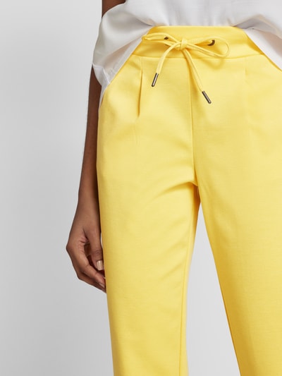 B.Young Spodnie materiałowe o skróconym kroju tapered fit model ‘RIZET’ Żółty 3