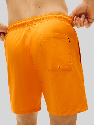 Tommy Hilfiger Regular Fit Badeshorts mit Logo-Stitching Apricot 3