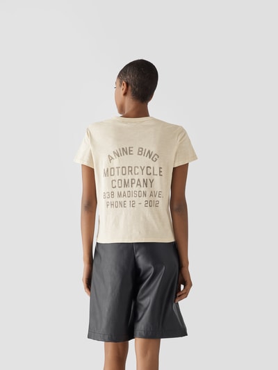 Anine Bing T-Shirt mit Logo-Print Weiß 5