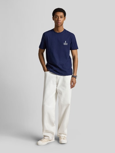 Polo Ralph Lauren relaxed fit T-shirt van puur katoen met gestikt logo Marineblauw - 1