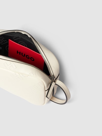 HUGO Crossbody Bag mit Logo-Muster Modell 'Chris' Offwhite 5