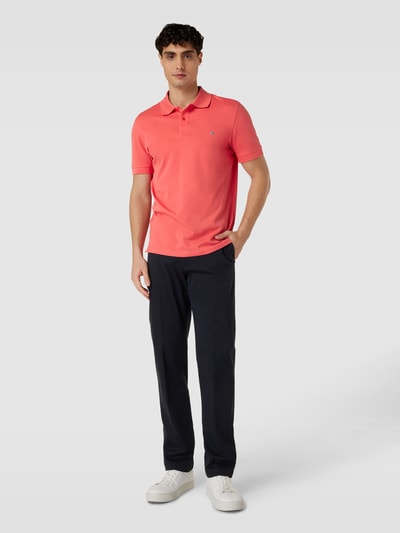 Christian Berg Men Slim fit poloshirt in effen design Lichtrood - 1