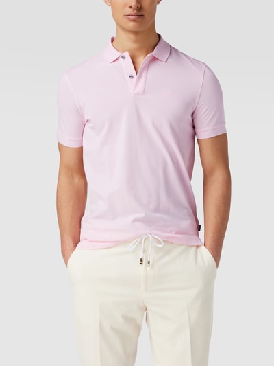 BOSS Poloshirt mit Label-Stitching Modell 'Pallas' Rosa 4