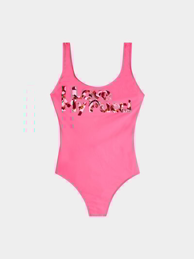 Emilio Pucci Swimsuit mit Pailletten Fuchsia 1