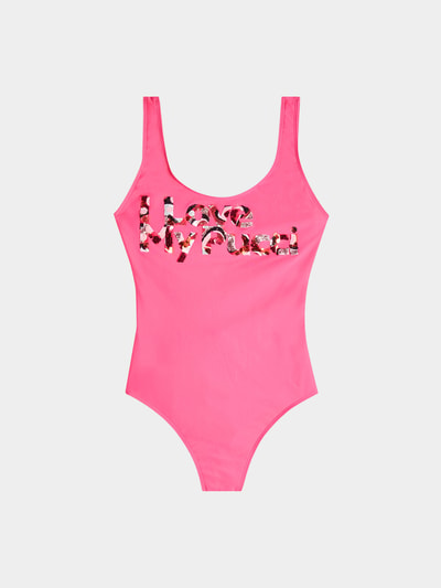 Emilio Pucci Swimsuit mit Pailletten Fuchsia 1