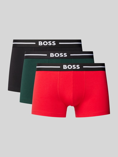 BOSS Trunks mit elastischem Label-Bund im 3er-Pack Black 1