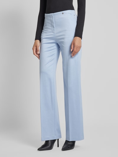 Marc Cain Straight Leg Anzughose mit Label-Applikation Hellblau 4