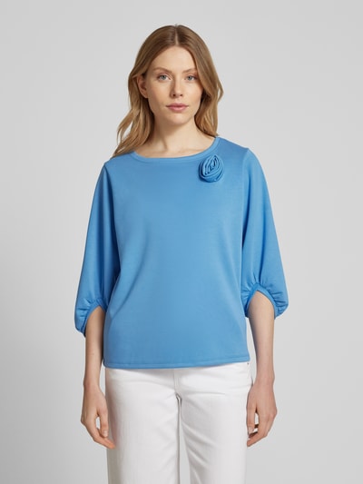 More & More Bluza z haftem angielskim Niebieski 4