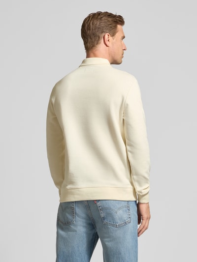 MCNEAL Pullover mit Polokragen und Knopfleiste Ecru 5