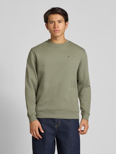 Tommy Jeans Regular fit sweatshirt van katoenmix Lichtgroen - 4
