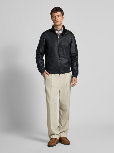 Barbour Regular Fit Wachsjacke aus reiner Baumwolle Marine 1