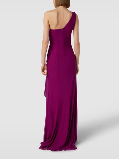 TROYDEN COLLECTION Avondjurk met one shoulder-band Fuchsia - 5