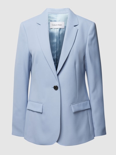 Calvin Klein Womenswear Blazer met reverskraag, model 'ESSENTIAL' Lichtblauw - 2