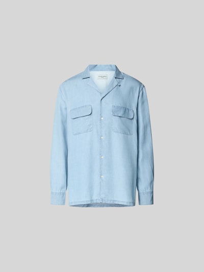 Officine Générale Relaxed Fit Jeanshemd aus reinem Lyocell Hellblau 2