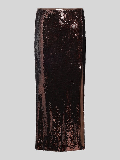 LeGer by Lena Gercke Spódnica midi z cekinami model ‘Inska’ Ciemnobrązowy 2