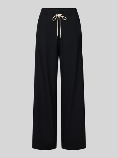 Marc O'Polo Wide Leg Sweatpants mit Kontraststreifen Marine 2