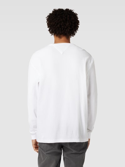 Tommy Jeans Longsleeve mit Waffelstruktur Weiss 5