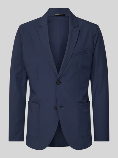AlphaTauri Slim Fit 2-Knopf-Sakko mit Reverskragen Modell 'OBOSS' Marine 2