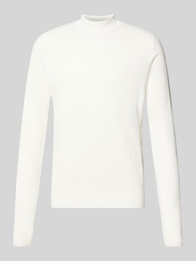 HUGO Regular Fit Pullover aus Viskose-Mix Modell 'San Marc-CV' Offwhite 1