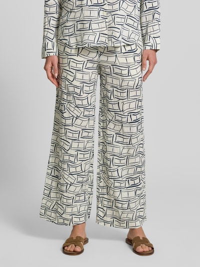 Tommy Hilfiger loose fit wijdte broek van puur linnen Ecru - 4