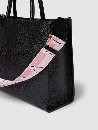 FURLA Schouderbanden met labelprint Felroze - 3