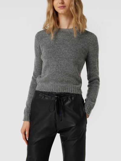 Weekend Max Mara Gebreide pullover met ronde hals, model 'Freddy' Middengrijs - 4