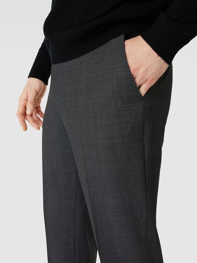 BOSS Pantalon met all-over motief Antraciet - 3