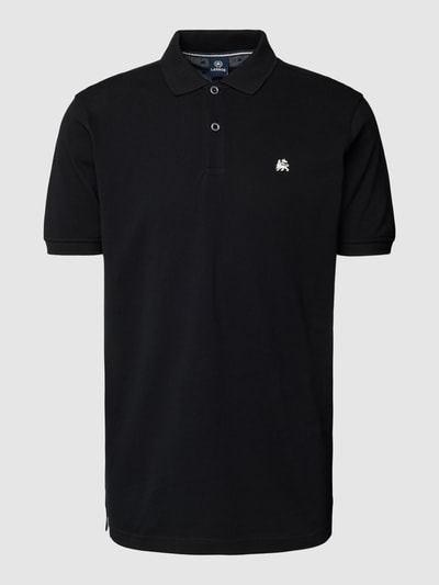 Lerros Poloshirt met labelstitching Zwart - 2