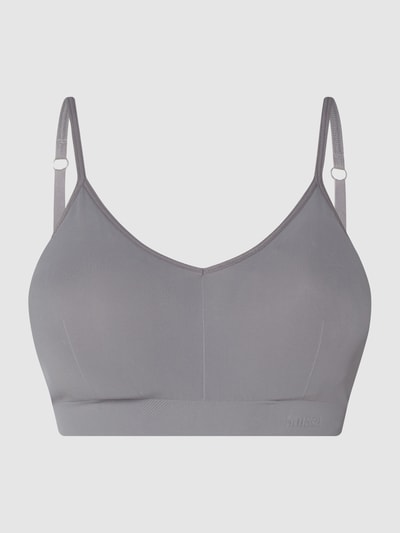 Saisei Bralette aus Mikrofaser  Dunkelgrau 2