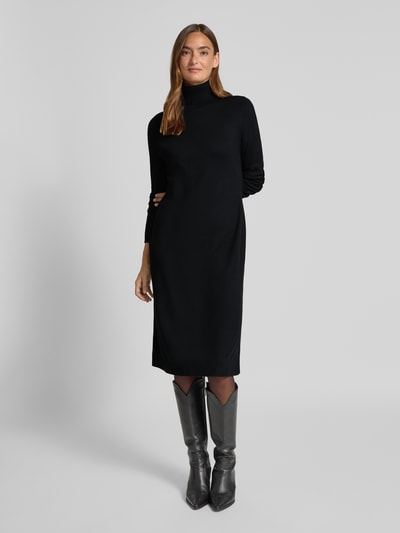 s.Oliver RED LABEL Strickkleid aus Viskose-Mix BLACK 1