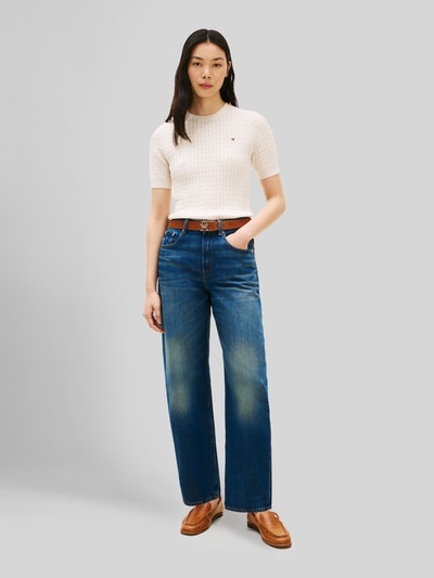 Tommy Hilfiger t-shirt o kroju regular fit z czystej bawełny Biały 1
