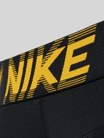 Nike Majtki o kroju slim fit z wyhaftowanym logo w zestawie 3 szt. Czarny 2