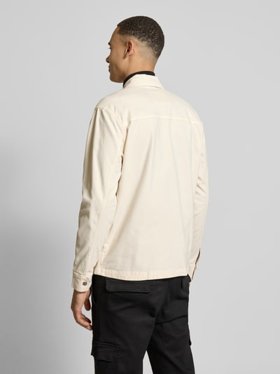 Pepe Jeans Jeansjacke mit Label-Stitching Modell 'SAM' Offwhite 5