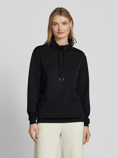 Soyaconcept Sweatshirt mit Stehkragen und Tunnelzug Modell 'Banu' Black 4