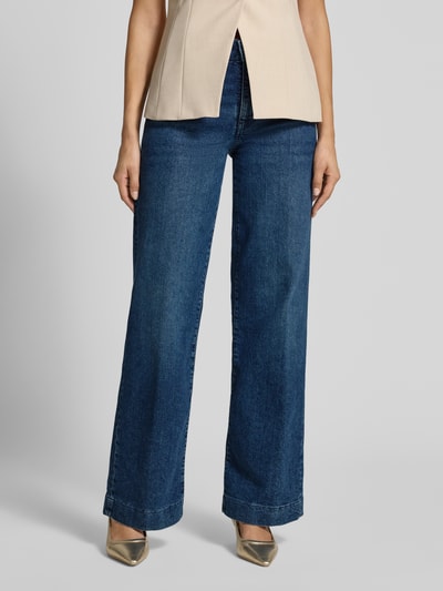 MAC Wide Fit Jeans mit Viskose-Anteil Modell 'Palazzo' Blau 4