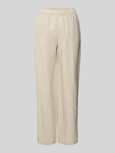 MOS MOSH Relaxed Fit Leinenhose mit Eingrifftaschen Modell 'Emmi' Sand 2