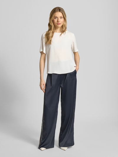 s.Oliver BLACK LABEL regular fit blouseshirt met naadritssluiting Wit - 1