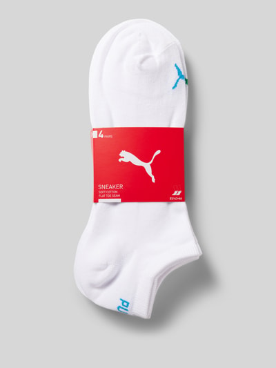 Puma Skarpety z nadrukiem z logo w zestawie 4 szt. Biały 3