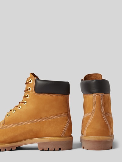 Timberland Veterboots van leer met reliëflogo Zand - 2