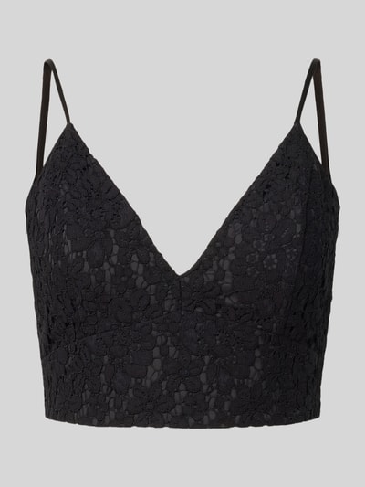 Jake*s Cocktail Cropped Trägertop mit V-Ausschnitt Black 2