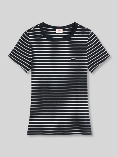 Levi's® Slim Fit T-Shirt aus Baumwoll-Mix Modell 'HAYES' Anthrazit 2